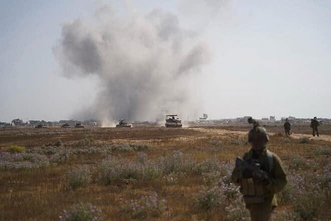 Israel Defense Forces soldiers operate in the Gaza Strip, June 8, 2025. Credit: IDF.