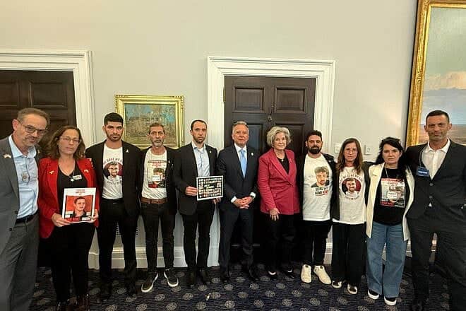 Relatives of hostages held by Hamas in Gaza meet with top U.S. officials at the White House, June 3, 2025. Credit: Hostage and Missing Families Forum.