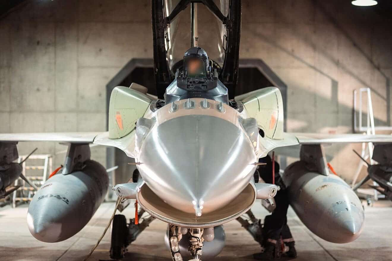 An Israeli Air Force fighter jet prepares to strike military sites in Iran, June 13, 2025. Credit: IDF.