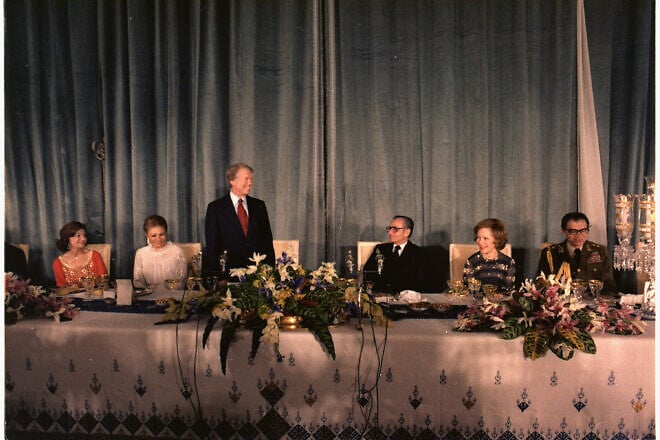 Then-President Jimmy Carter at a state dinner hosted by the Shah of Iran on Dec. 31, 1977. Credit: National Archives and Records Administration.