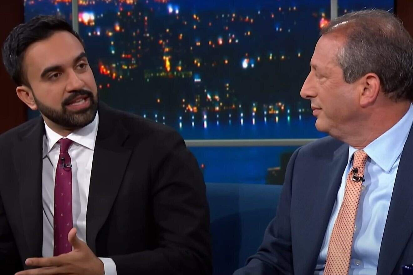New York state representative Zohran Mamdani and New York City Comptroller Brad Lander on "The Late Show with Stephen Colbert", June 23, 2025. Source: Screenshot.
