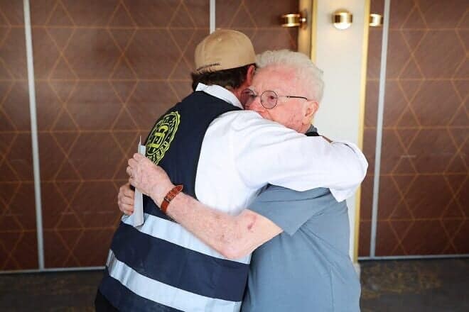 A joint project of Colel Chabad, the International Fellowship of Christians and Jews and the Hatzinor Fund will disperse funds to Israelis who have lost homes and other property in the 12-day war between Israel and Iran, June 2025. Photo by Yossi Rosenboim.