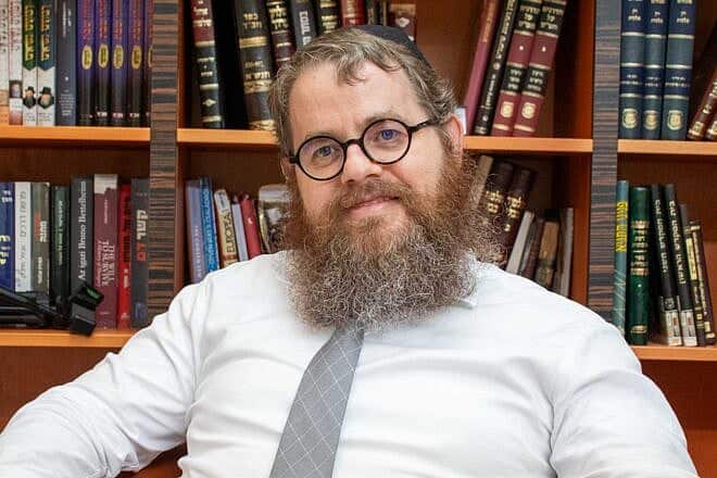 Rabbi Shlomo Köves, chief rabbi of the Chabad-affiliated Association of Hungarian Jewish Communities (or EMIH), at his office in Budapest, May 28, 2025. Photo by David Isaac.