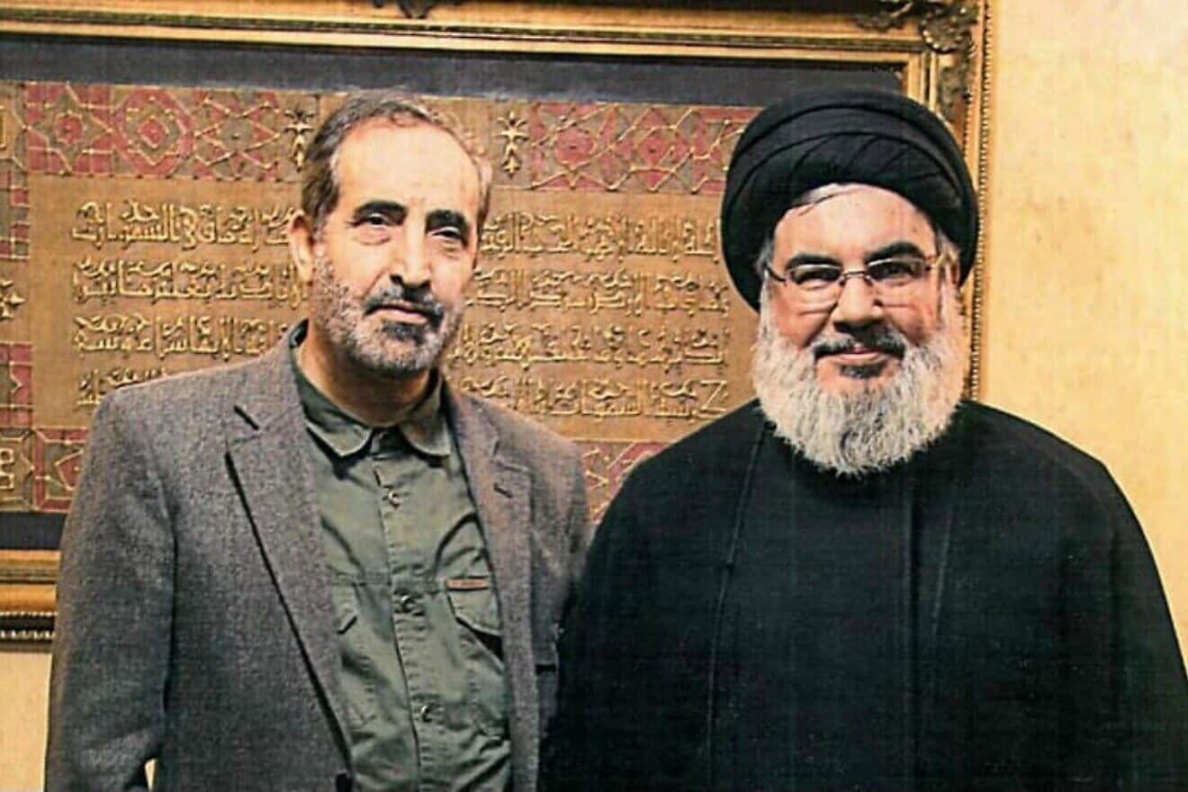 A newly released archive photo published in Iran on June 26 shows Ali Shadmani and then-Hezbollah leader Hassan Nasrallah together. Credit: Social media. Published in accordance with Section 27A of the Copyright Law.