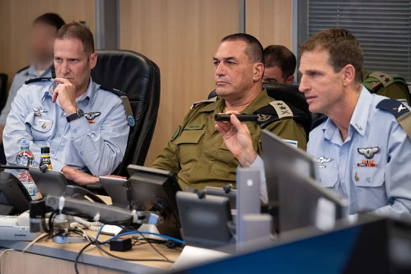 Israel Defense Forces Chief of Staff Lt. Gen. Eyal Zamir during a visit to the Israeli Air Force's underground command center, June 15, 2025. Credit: IDF.