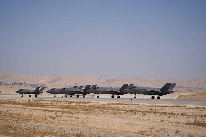 Israeli Air Force fighter jets take off for strikes in Iran in June 2025. Credit: IDF.