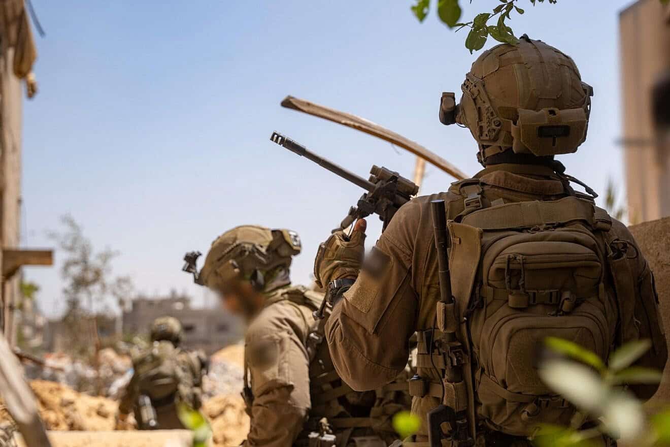 Kfir Brigade troops operate in the Gaza Strip during ongoing combat missions. Undated photo released by the IDF on June 2, 2025. Credit: IDF.