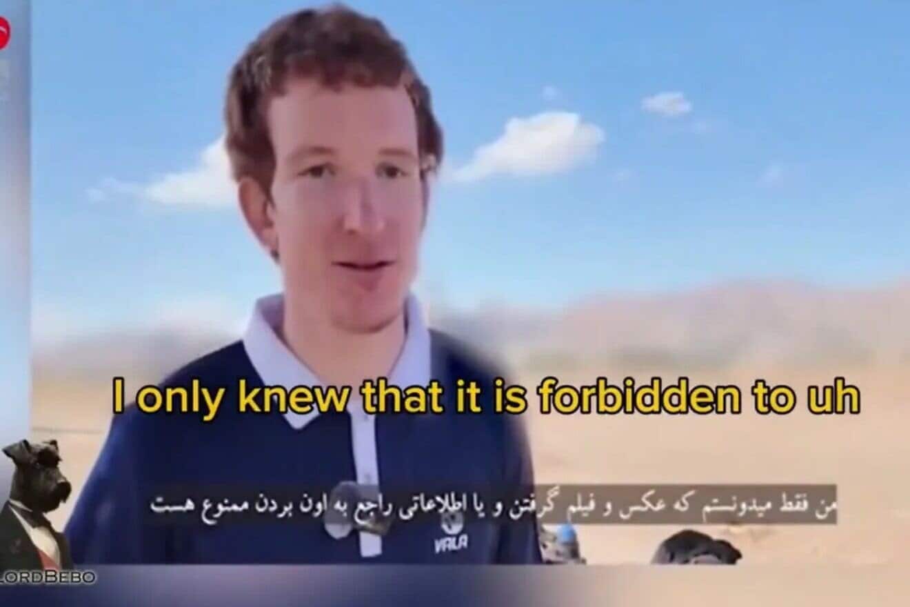 A screenshot of a video that the Mehr news agency said was of Marek Keufman taken in or after 2024. Photi Credit: the Mehr News Agency.