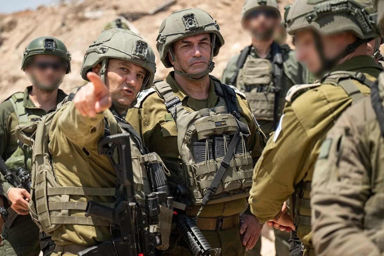 Israel Defense Forces Chief of Staff Lt. Gen. Eyal Zamir during a visit to the northern Gaza Strip, June 11, 2025. Credit: IDF.