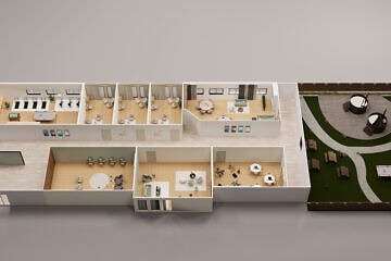 An artist's rendition of a future ZAKA resilience center. Credit: ZAKA.