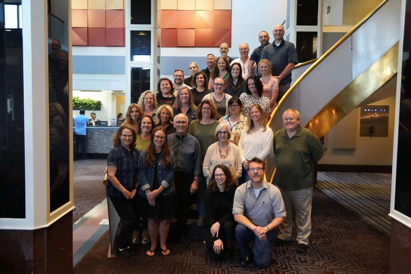 The 2025 Alfred Lerner Fellows at the Jewish Foundation for the Righteous summer institute in Newark, N.J., June 2025. Credit: Courtesy of JFR.