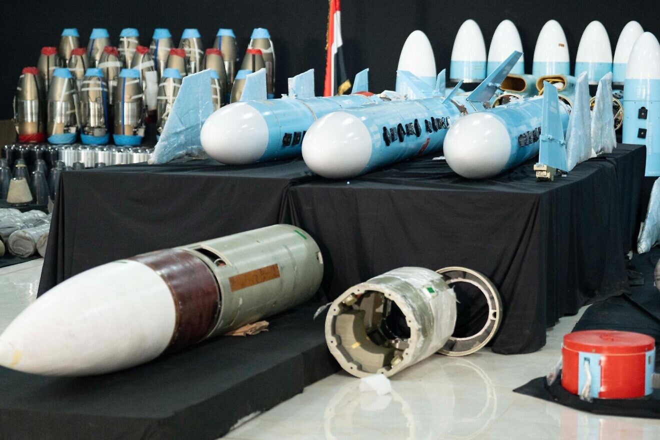 The Yemeni National Resistance Forces intercepted and seized more than 750 tons of munitions and hardware, including hundreds of advanced cruise, anti-ship and anti-aircraft missiles and warheads, along with hundreds of drone components intended for use by the Iranian-backed Houthis. Credit: Courtesy of U.S. Central Command Public Affairs.