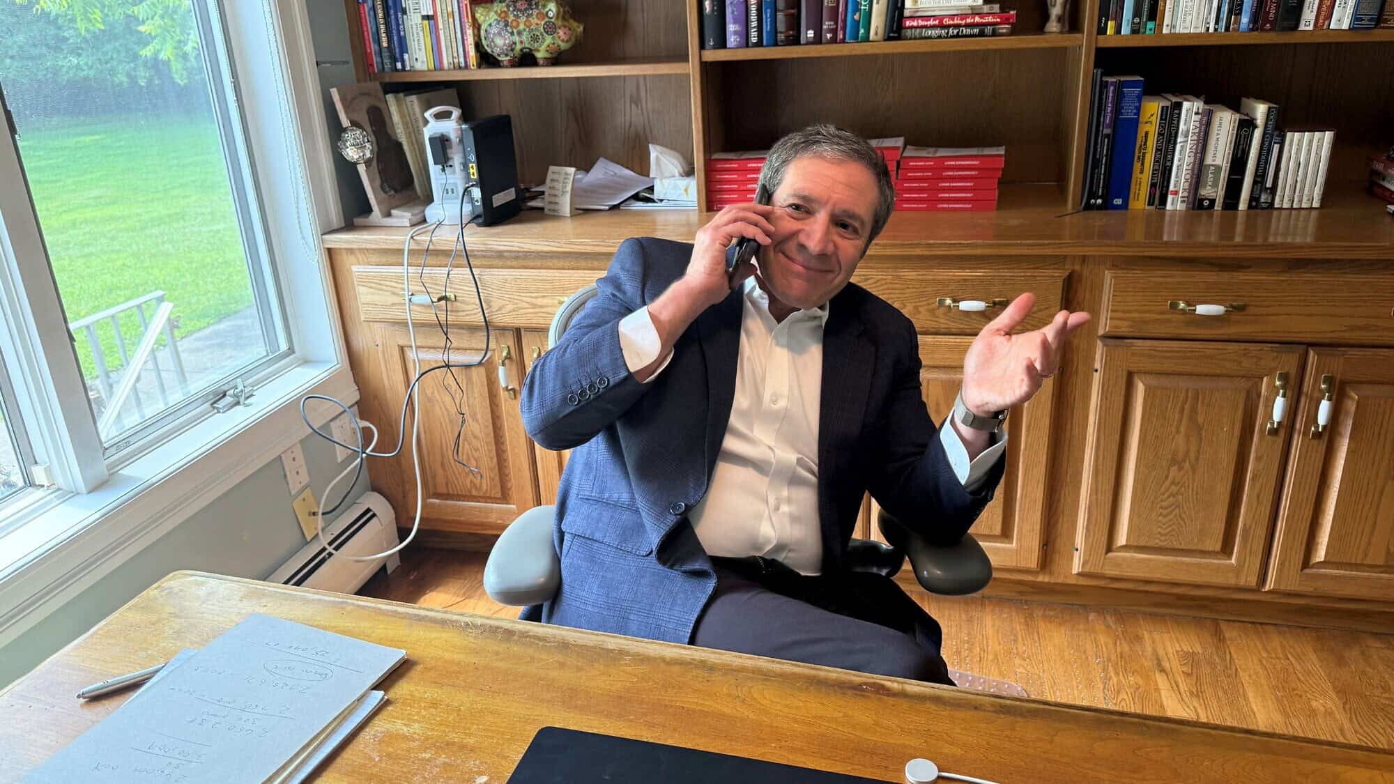 Irwin Gabriel Katsof at his desk. Credit: Courtesy.