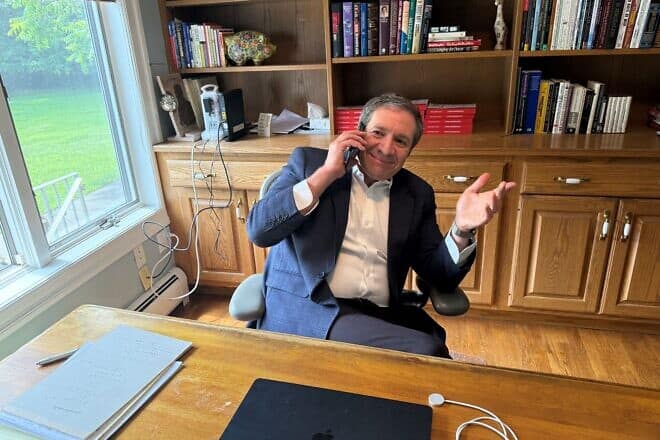 Irwin Gabriel Katsof at his desk. Credit: Courtesy.