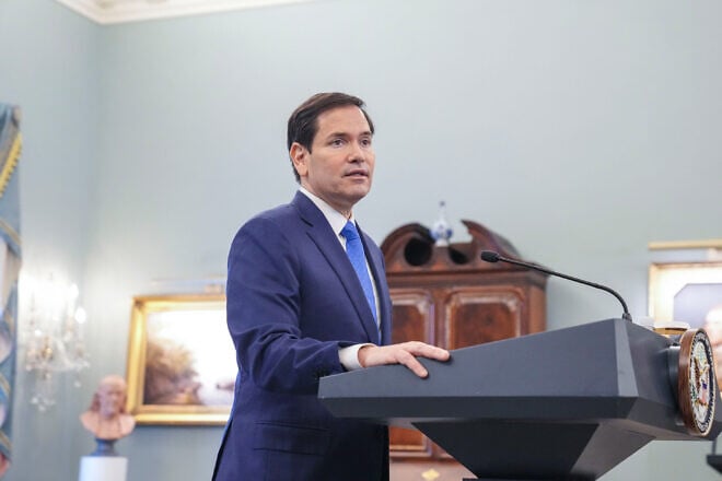 U.S. Secretary of State Marco Rubio meets with Indo-Pacific Quad Foreign Ministers (Australia, Japan and India) at the State Department, on July 1, 2025. Credit: Freddie Everett/State Department.