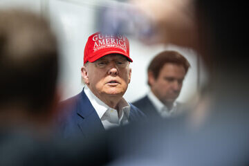 President Donald Trump participates in a walking tour of the detention, processing and deportation facility for illegal aliens nicknamed “Alligator Alcatraz,” in Ochopee, Fla., July 1, 2025. Photo by Daniel Torok/White House.