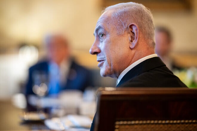 Israeli Prime Minister Benjamin Netanyahu at the White House, July 7, 2025. Credit: Daniel Torok/White House.