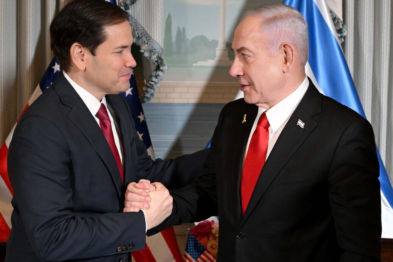 Israeli Prime Minister Benjamin Netanyahu meets with U.S. Secretary of State Marco Rubio at Blair House in Washington, July 7, 2025. Photo by Avi Ohayon/GPO. Israeli Prime Minister Benjamin Netanyahu meets with U.S. Secretary of State Marco Rubio at Blair House in Washington, July 7, 2025. Photo by Avi Ohayon/GPO.
