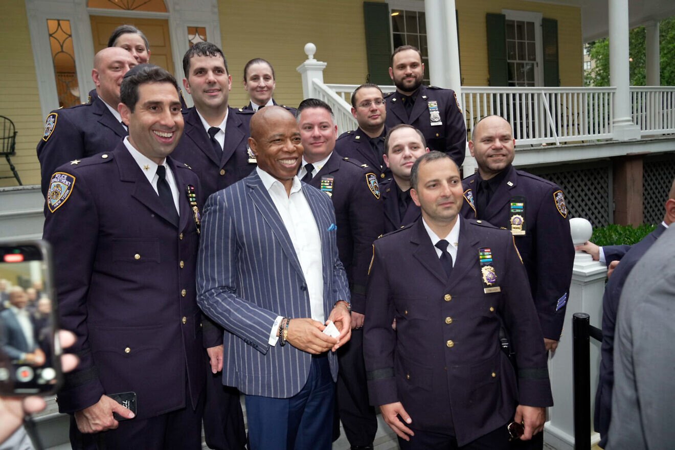 New York City Mayor Eric Adams hosts a Jewish heritage reception at Gracie Mansion, July 8, 2025. Credit: Ed Reed/Mayoral Photography Office.