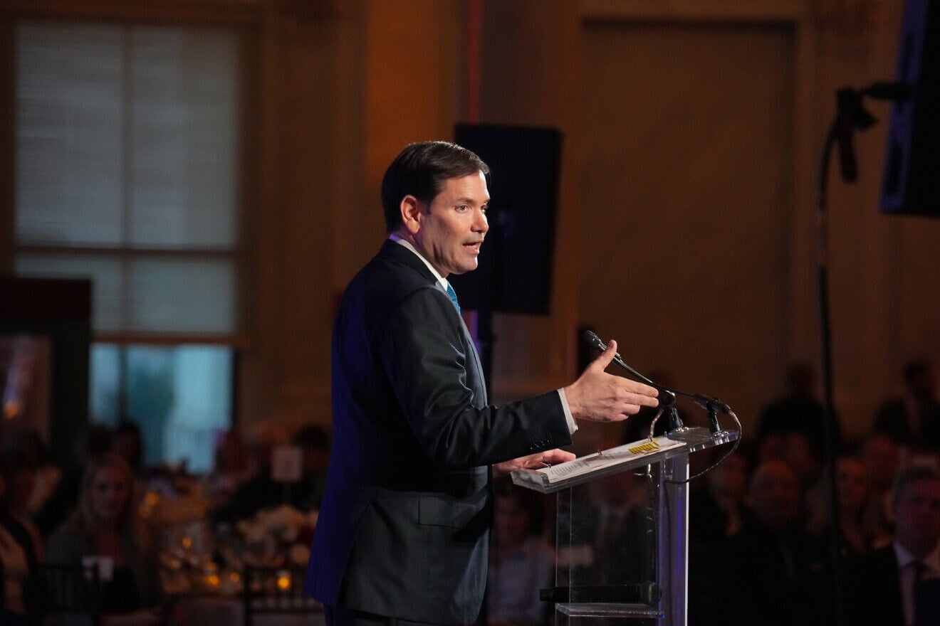 U.S. Secretary Marco Rubio delivers remarks at an America250 dinner in Washington, D.C., July 29, 2025. Credit: Freddie Everett/U.S. State Department.