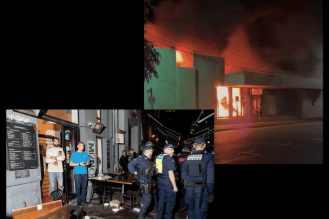 Attacks against Jews in  Australia continue with an arson attack during Shabbat dinner at a synagogue in Melbourne, July 4, 2025. Credit: Courtesy.