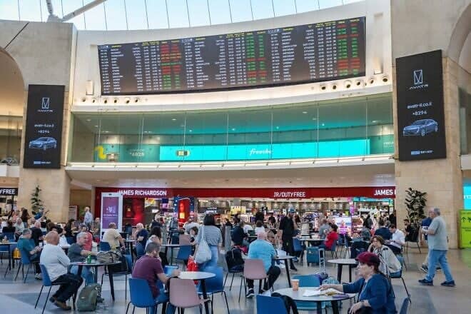 Travelers at Ben-Gurion International Airport, May 13, 2025. Photo by Nati Shohat/Flash90.