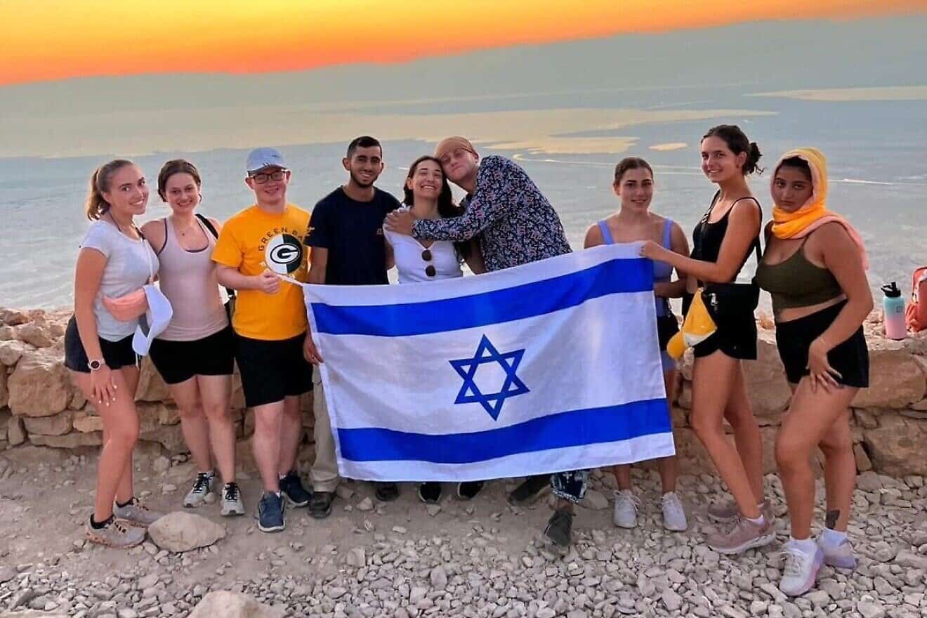 Students on the Birthright Israel program. Credit: Courtesy of Birthright Israel.