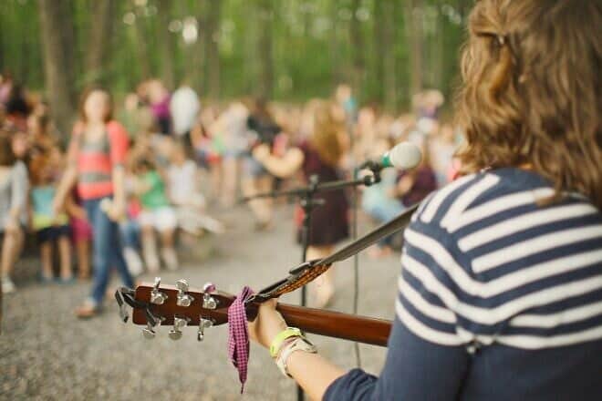 Music played at Jewish summer camp in North America. Credit: Foundation for Jewish Camp.