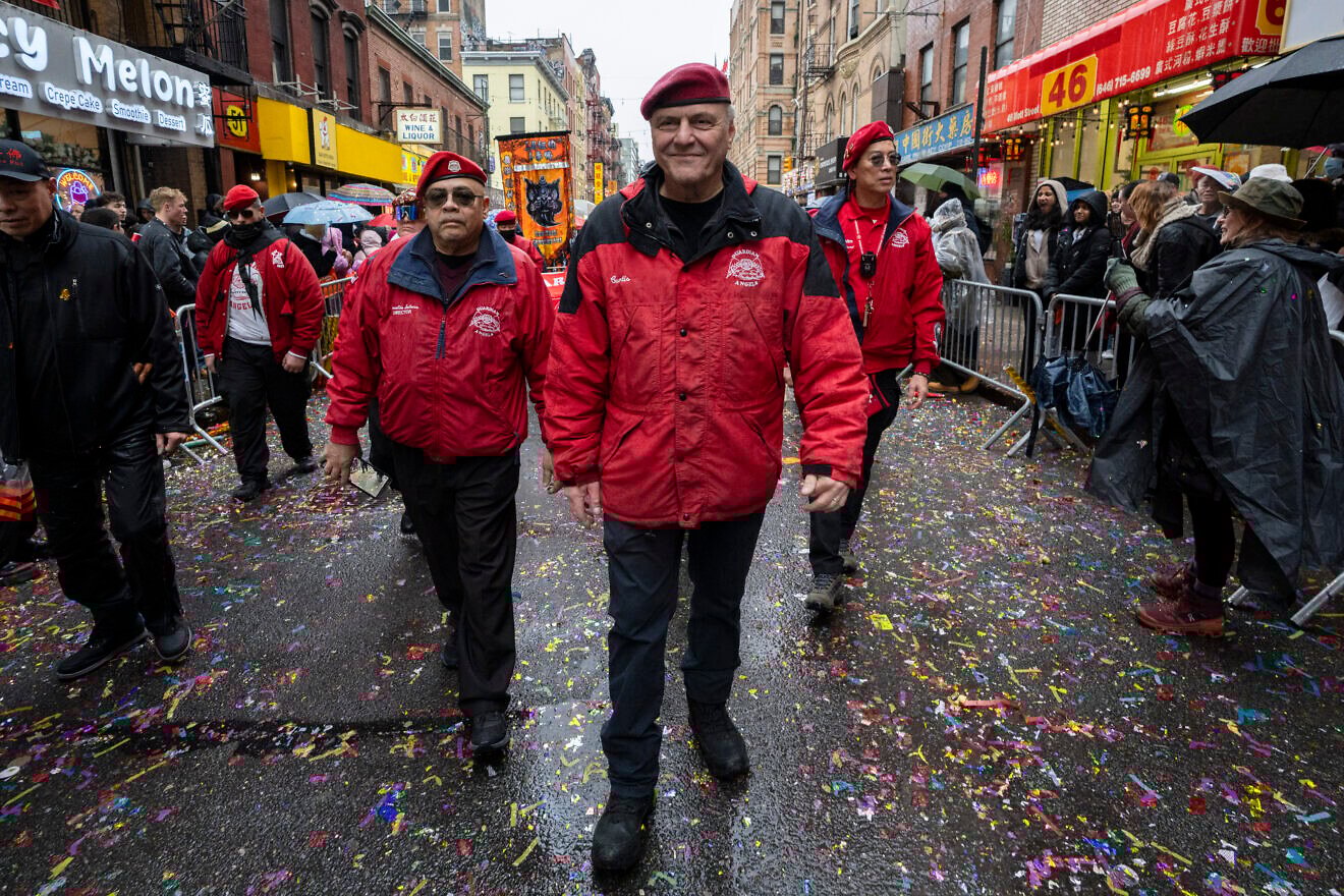 Curtis Sliwa, of the Guardian Angels, participates in the 27th annual New York Chinese Lunar New Year parade in Chinatown, New York City, Feb. 16, 2025. Credit: Craig T Fruchtman/Getty Images. Curtis Sliwa, of the Guardian Angels, participates in the 27th annual New York Chinese Lunar New Year parade in Chinatown, New York City, Feb. 16, 2025. Credit: Craig T Fruchtman/Getty Images.