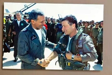 Giora Even-Epstein (right) during his IAF service. Photo by Ziv Koren.