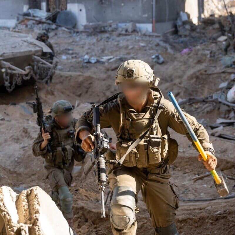 Israeli soldiers during operational activities in the Gaza Strip, July 2025. Credit: IDF.