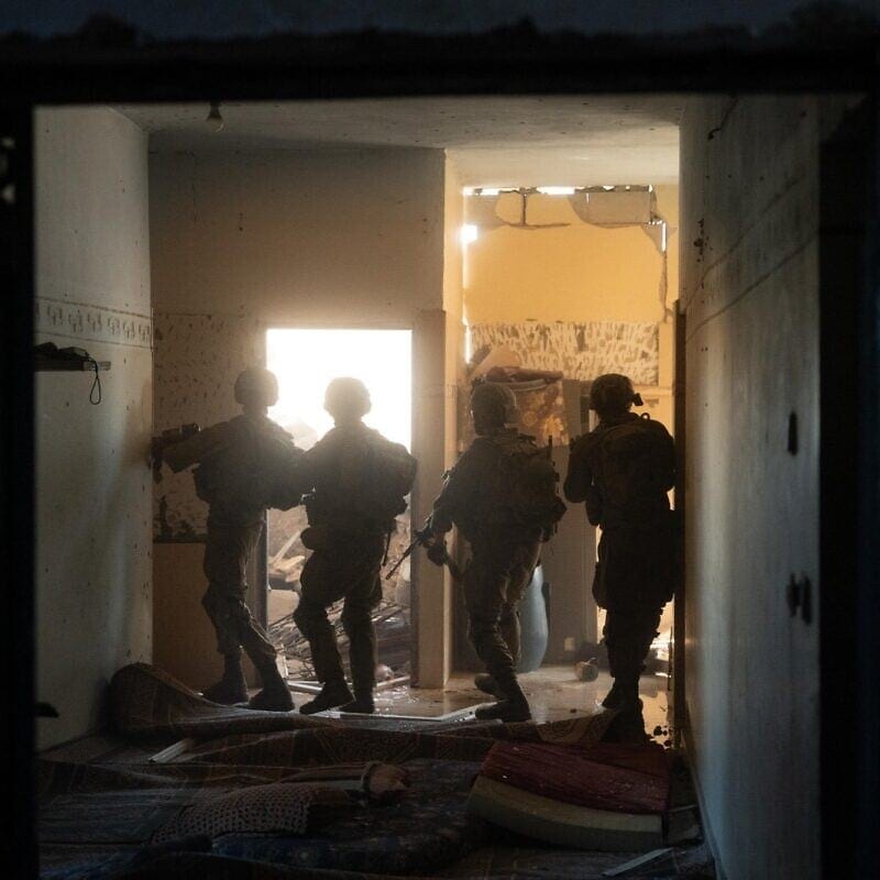 Israeli soldiers during operational activities in the Gaza Strip, July 2025. Credit: IDF.