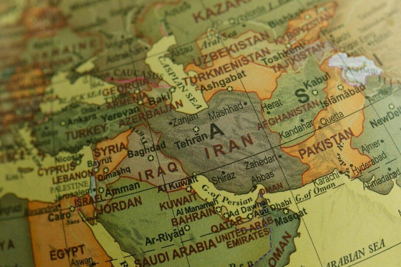 Map of Iran. Credit: Lara Jameson/Pexels.