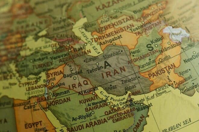 Map of Iran. Credit: Lara Jameson/Pexels.