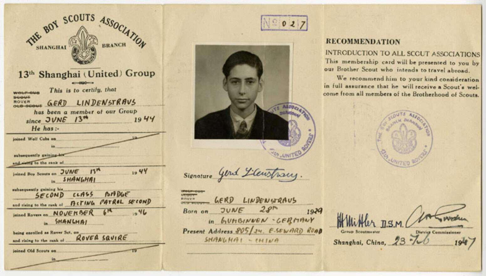 Jerry Lindenstraus Document
