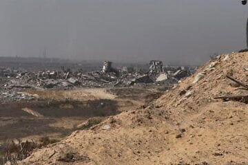 A Hamas stronghold in the northern Gaza Strip, July 17, 2025. Credit: ILTV.