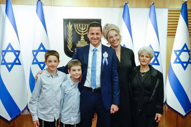 New member of Knesset Ohad Tal arrives for the opening session of the legislature in Jerusalem on Nov. 15, 2022. Photo by Olivier Fitoussi/Flash90.