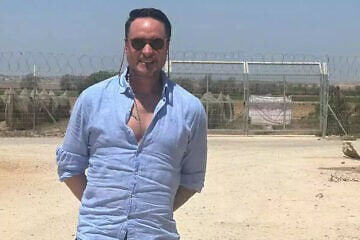 Puerto Montt Mayor Rodrigo Wainraihgt during his visit to Israel's Gaza area communities, July 2025. Credit: Courtesy.
