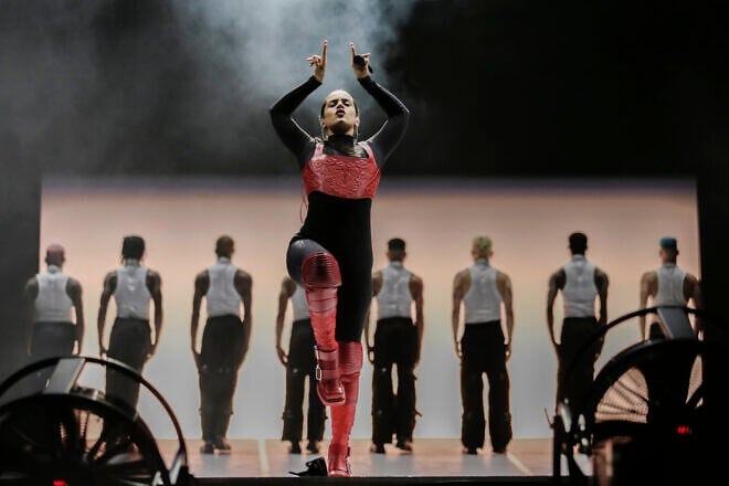 Rosalía and her dance troupe performing at Mexico City's Zócalo square on April 28, 2023. Credit: Secretaría de Cultura de la Ciudad de México via Wikimedia Commons.