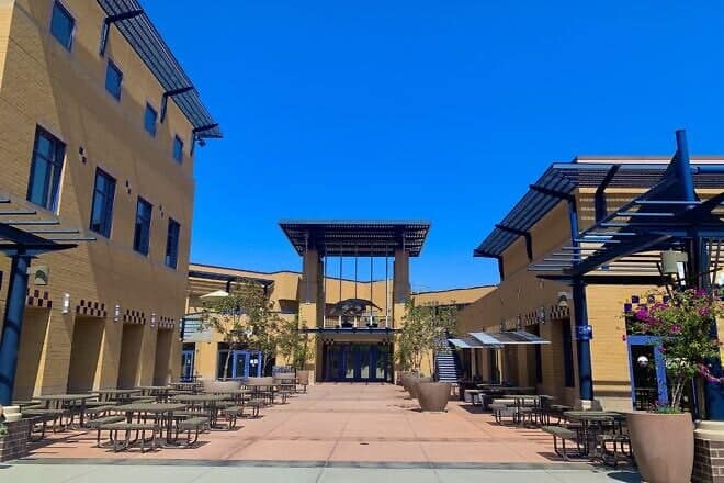 Student Center at the University of California, Irvine. Credit: SinisterLizard via Wikimedia Commons.