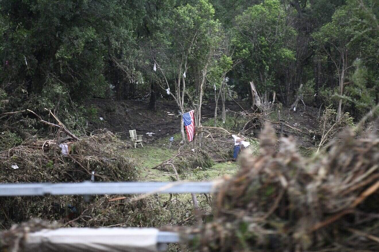 Aftermath of severe flash floods in the Texas Hill Country, a region spanning the central and southern parts of the state, which became inundated after torrential rain, causing the Guadalupe River to rise as much as 30 feet in some places, on July 7, 2025. Credit: wckitchen via Creative Commons.