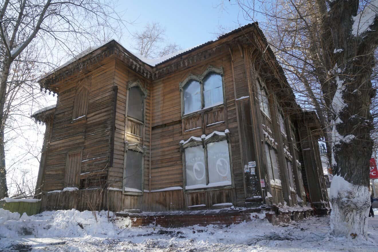 The Soldiers' Synagogue in Tomsk, Russia, pictured on Jan. 28, 2018. Photo by Canaan Lidor.
