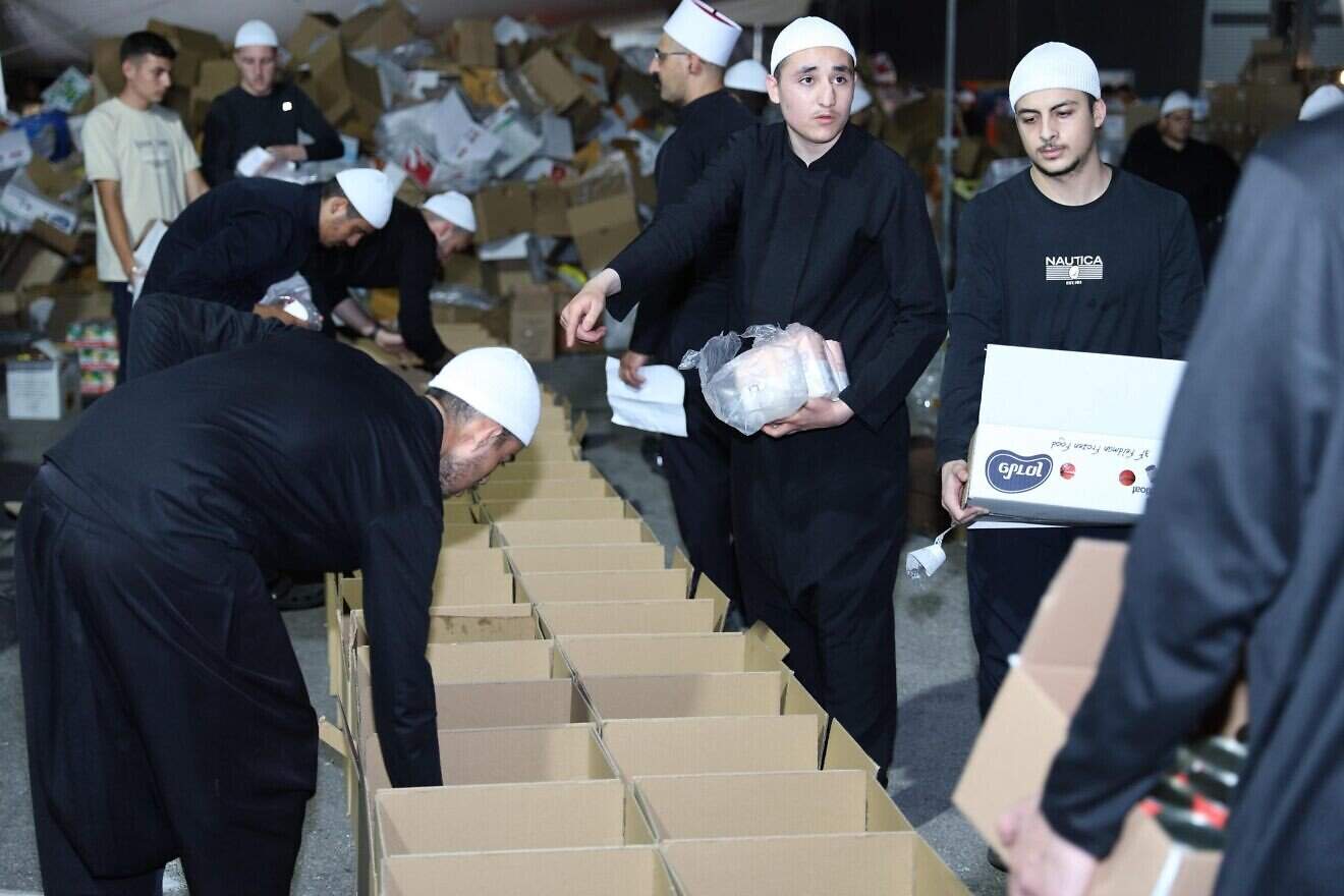 Humanitarian aid supplied to Druze in Syria's Sweida region by Israel's Ministry of Foreign Affairs, July 31, 2025. Credit: Idan Media/GPO.
