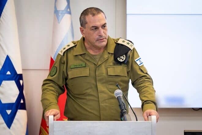 Israel Defense Forces Chief of Staff Lt. Gen. Eyal Zamir during a multi-arena situational assessment with top military leaders, July 21, 2025. Credit: IDF.