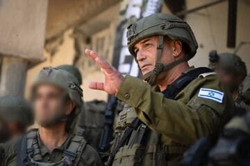 IDF Chief of Staff, Lt. Gen. Eyal Zamir, conducts a field tour and situational assessment in Khan Yunis, in the southern Gaza Strip, on July 7, 2025. Credit: IDF.