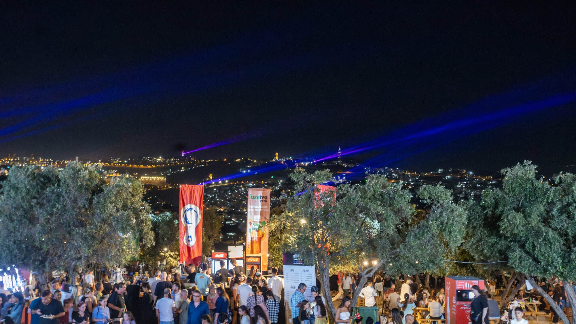 A view of the Jerusalem Food Festival & Light Show, July 2025. Photo by Dor Pazuelo.