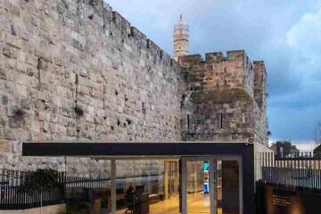 The new entrance to the Tower of David Jerusalem, July 2025. Photo by Dor Pazuelo.