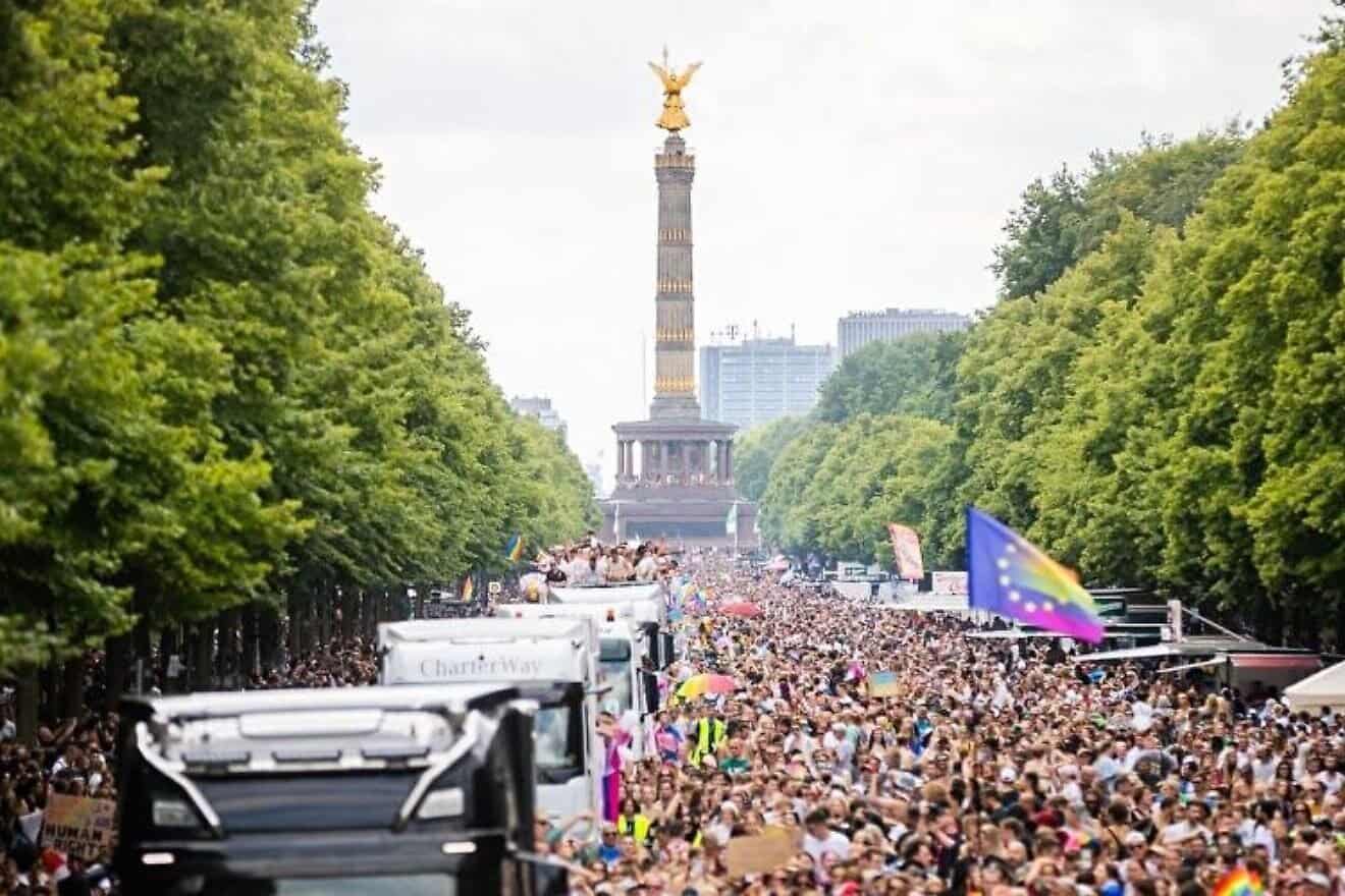 Hundreds of thousands of revelers attend the Pride Parade in Berlin, Germany on July 26, 2025. Photo courtesy of the Municipality of Berlin.