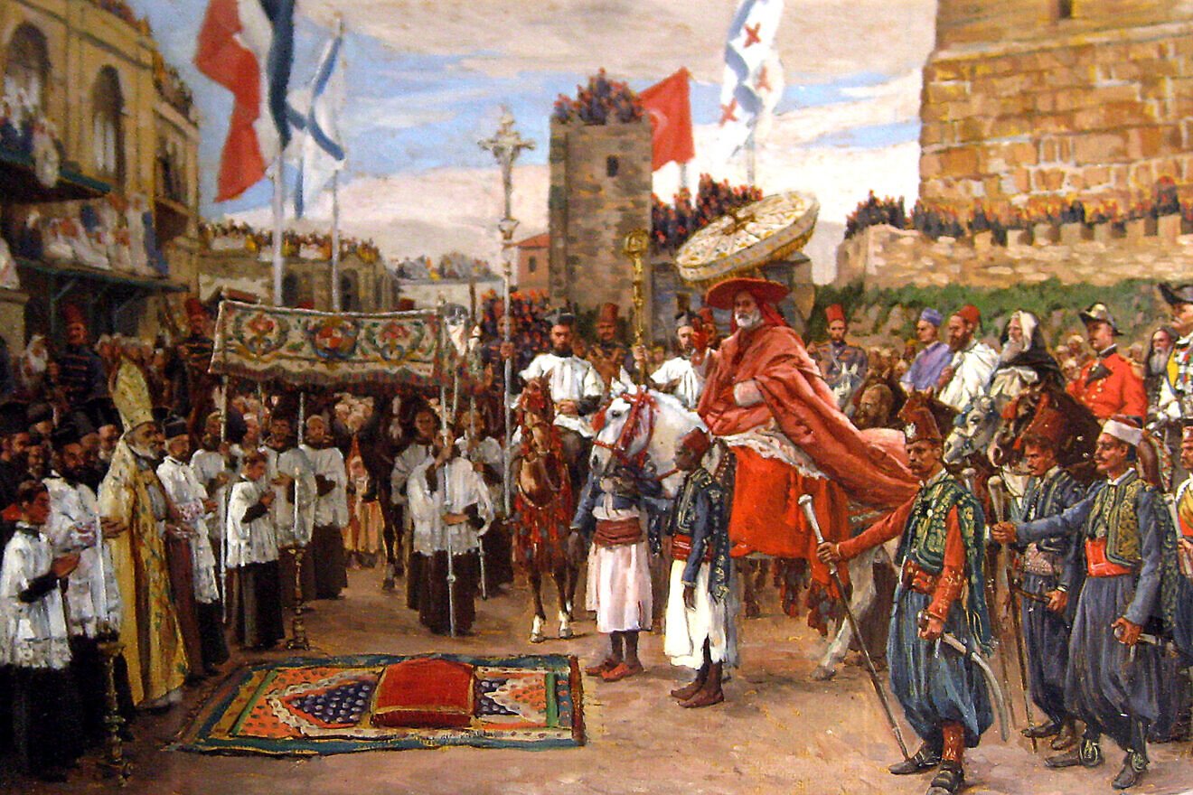 “The Latin Patriarch of Jerusalem,” painting by James Tissot, circa 1875. Credit: Wikimedia Commons.