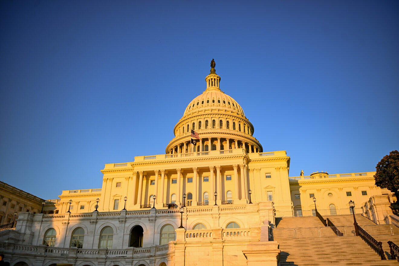 View of the U.S. Capitol building in Washington, Aug. 25, 2025. Credit: Arie Leib Abrams/Flash90.